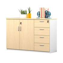 Office furniture file cabinet short cabinet locker file cabinet file cabinet wooden public space office cabinet customization