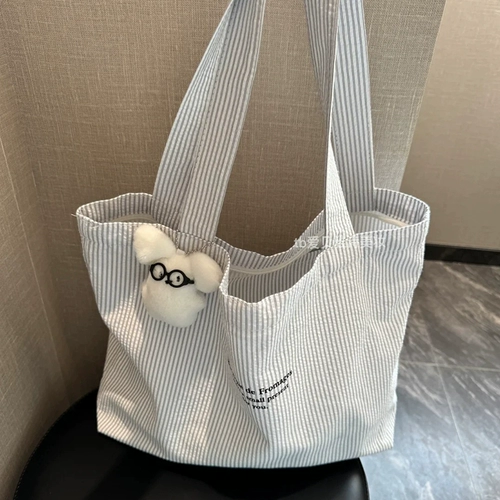 Кто это знает? Способность очень удовлетворяет ~ Корейская ленивая холстальная сумка для женщин 2025 Новая модель Портативная большая пропускная способность релаксация