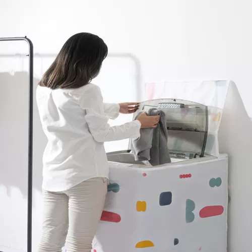 Водонепроницаемая пылезащитная крышка для стирки для домашнего использования, автоматический барабан, увеличенная толщина, защита от солнца, полностью автоматический