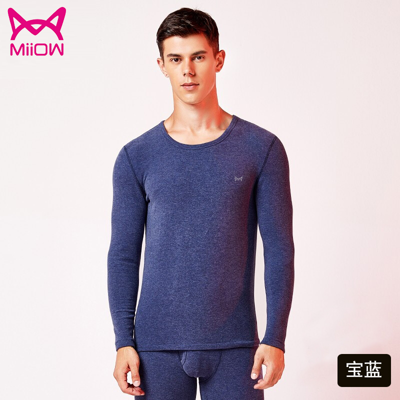 Catman ấm đồ lót hai bộ cashmere cặp vợ chồng dày trẻ mùa thu và mùa đông mùa thu và mùa đông quần thân mật mùa thu thoải mái.