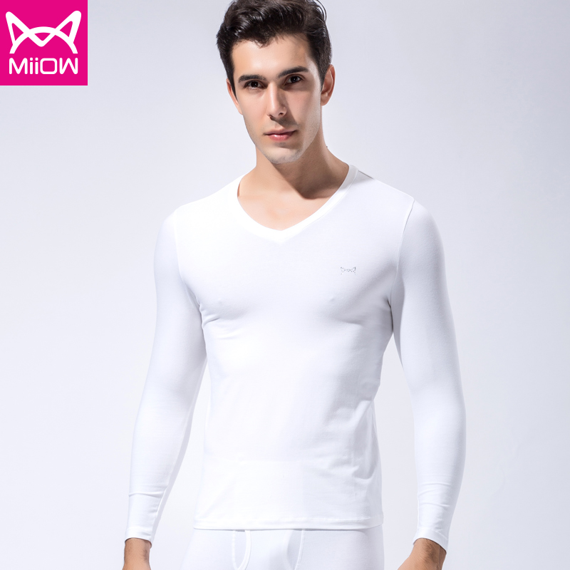 Cát người đàn ông ấm lót bông Lycra thiết cotton mỏng áo len chặt chẽ trẻ mùa thu quần mens mùa thu quần quần mùa thu.