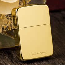 Lighter zippo genuine American original black ice gold plated black titanium Yuppie zppo1941 mens personality gift