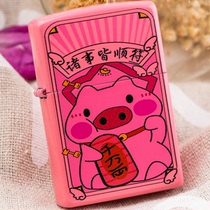 Zippo Lighter Genuine original matte paint five-sided zoop Lucky pig windproof kerosene zppo men