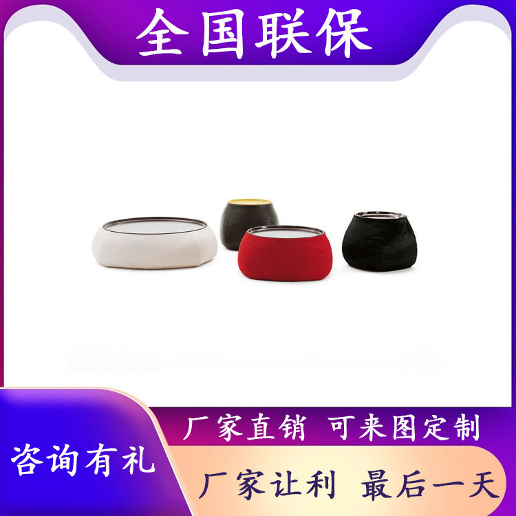 Spot Italian tea table designer round solid wood table a few Fan's family with the same tea table storage tea table