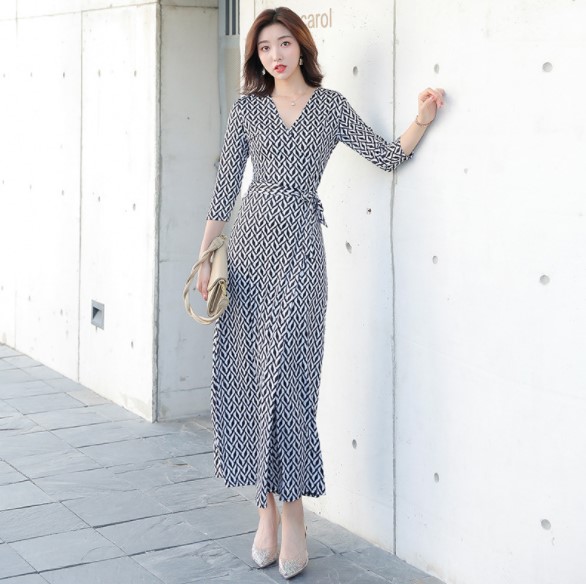 Maldives vacation travel wrap dress Beach skirt temperament gray skirt Fairy dress Seaside dress woman