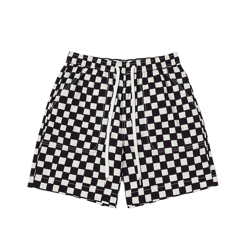 Vans New Riroo Classic Black and White Checkerboard Women's Loose Woven Shorts Vn000Qf7Fba