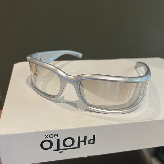 2025 New Style Headband Sunglasses for Women, Futuristic Tech-Sense Y2K American High Cranial Headband Sunglasses with Uv Protection