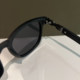 2025 New Oval Frosted Black Frame Sunglasses Men's Driving Special Polarized Sunglasses Anti-UV