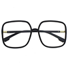 Korean Style ins Zhou Yangqing Internet Celebrity Style Trendy Black Glasses for Women, Large Frame, Square Frame, Round, Makes Face Look Smaller, Non-Prescription Myopia Glasses
