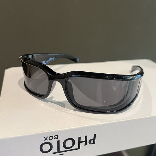 2025 New Style Headband Sunglasses for Women, Futuristic Tech-Sense Y2K American High Cranial Headband Sunglasses with Uv Protection