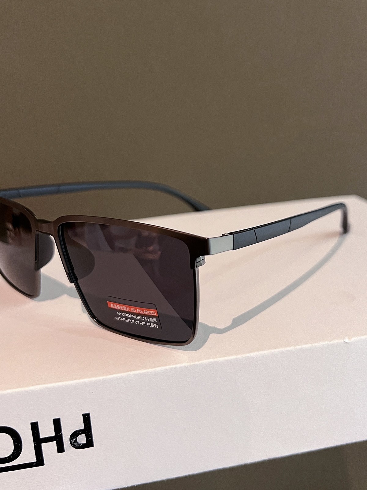 2024 New Men's Half-Frame Ultra-Light Polarized Sunglasses for Driving, Outdoor Fishing, Uv Protection, Trendy