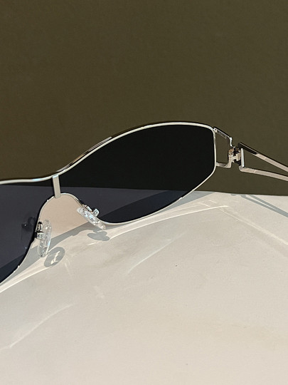 European and American personalized fashionable one-piece sunglasses Y2K sweet and cool cycling windproof sunglasses anti-UV big face slimming