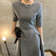 Chic style minimalist design large swing dress
