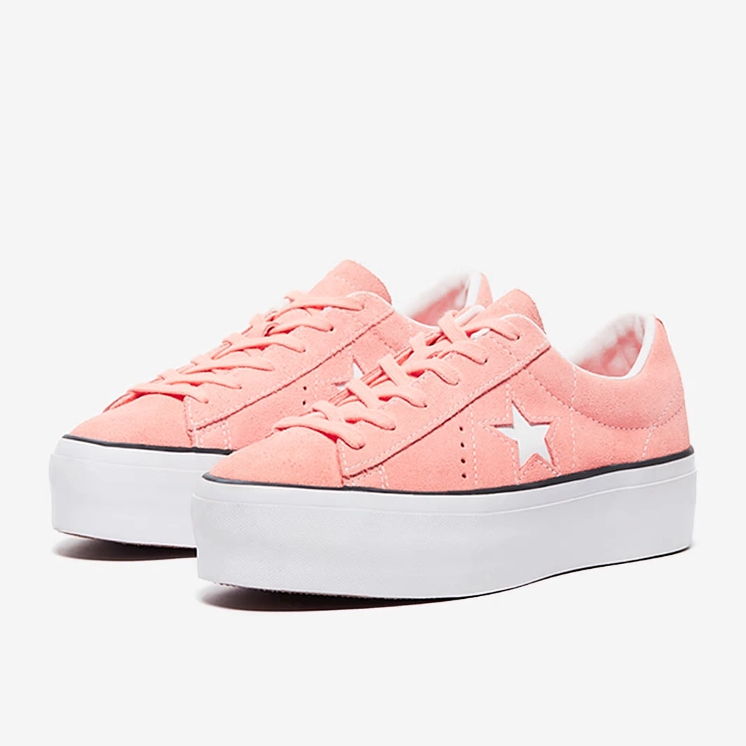 Sunset đích thực Converse Converse One Star nền tảng của phụ nữ giày bình thường giày thể thao 564382C - Dép / giày thường