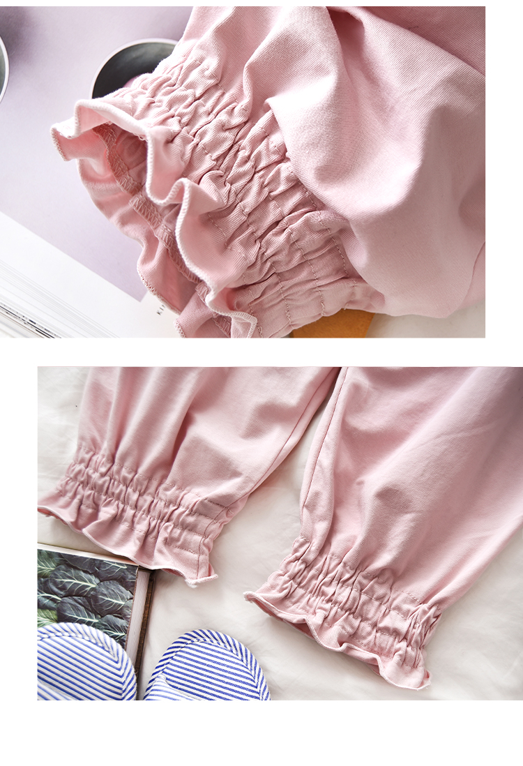 TTIITT / ba arbor Pyjama phụ nữ mùa xuân và mùa thu cotton đơn giản quần nhà lỏng điều hòa không khí quần dịch vụ nhà quần quần kaki nữ