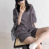 耐克顿 Летний спортивный костюм для отдыха, модный комплект, 2024 года, оверсайз, короткий рукав