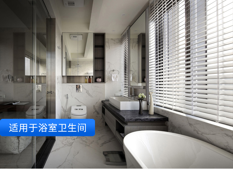 Rèm venetian rèm cuốn hợp kim nhôm bóng nhà bếp phòng ngủ phòng tắm văn phòng phòng khách miễn phí đấm tùy chỉnh - Phụ kiện rèm cửa rèm khung giường ngủ 4 trụ