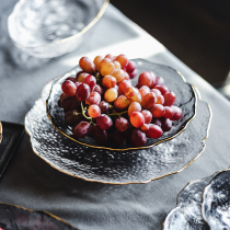 Day Style Brief Phnom Penh Glass Fruit Pan Living Room Home Modern Creative Crystal Glass Salad Bowl Sweet