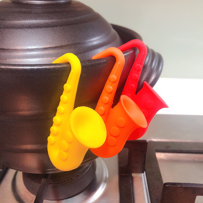 Outlet European and American Creative Sax styling Home Sand Lid Anti Spills cooker lid High Instrumental Kitchen Small Tools