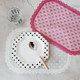 Export Korean creative simple lace waterproof pp placemat ins style tableware mat table mat pink girl heart free shipping