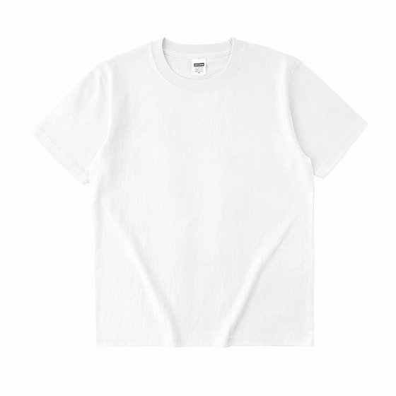봄, 여름 남성 및 여성 바닥 셔츠 270g 헤비급 순수 코튼 솔리드 컬러 T 다용도 흰색 불투명 라운드 넥 반팔 미국 두꺼운 티셔츠