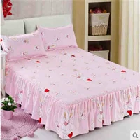 [] Ba mảnh giường khăn trải giường nhám tăng váy ren bedspread 1,8 m 2.0m bộ đôi của trải giường - Trải giường ga trải giường đơn