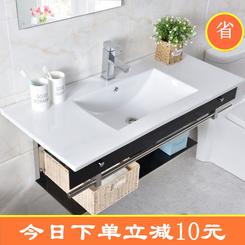 Wall-mounted washbasin Simple hand wash basin Bathroom column washbasin Bathroom bathroom cabinet Ceramic combination