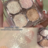 Матовая тени для век, блестки для ногтей, палетка теней, новая коллекция, четыре цвета, с драгоценным камнем, популярно в интернете