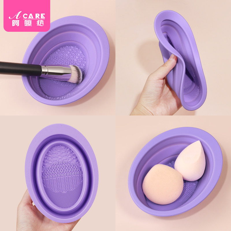 Wash Pad Makeup Brush Wash Board Cleaning Thever With Suction Cup Wash Mat Silicone Beauty Brush Clear Cleaner Tool