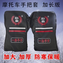 Electric car handlebar sleeve 125 three-wheeler waterproof and cold-proof thickened with increased velvet warm winter gloves