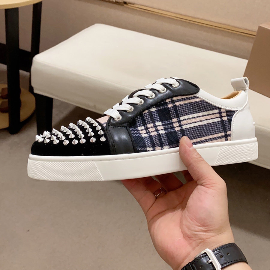 邦家尼真皮欧洲站男鞋男板鞋铆钉运动鞋发型师嘻哈走秀潮牌透气G