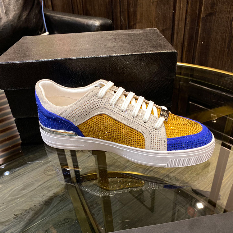 Bonjani leather European station men's shoes men's shoes rhinestone night market hair stylist hip-hop tide brand British single shoes men's G