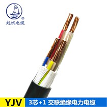 Qifan 3 core 1 power cable YJV 3X2 5 4 6 10 16 25 to 300 square national standard package detection