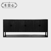 New Chinese style solid wood TV cabinet Hotel Club simple Chinese style living room TV cabinet decoration side cabinet retro furniture furniture