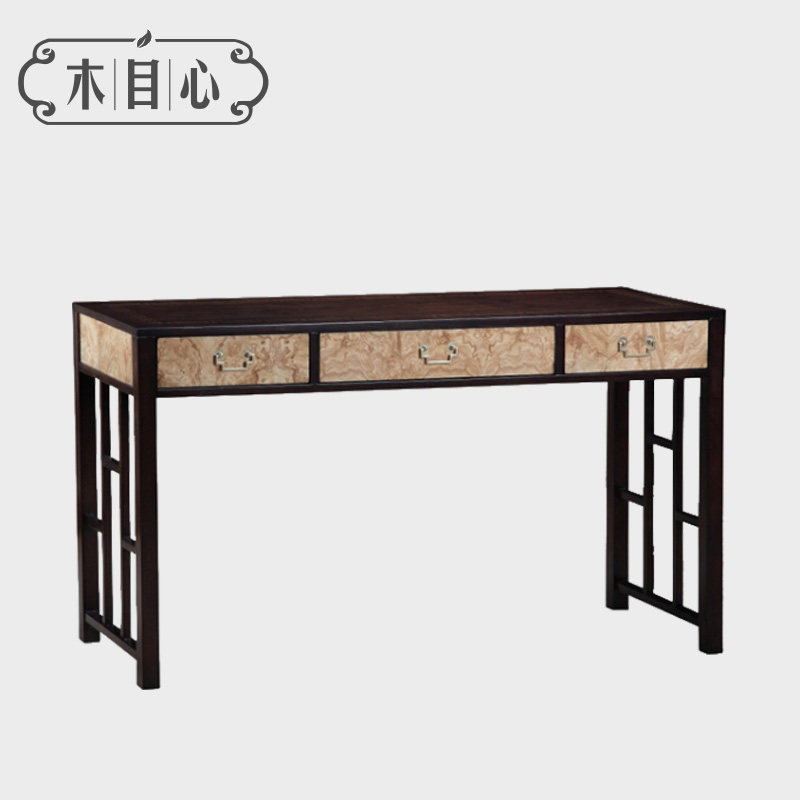 New Chinese dressing table bedroom modern Zen Cabinet solid wood small household mini-dressing table light luxury economy type