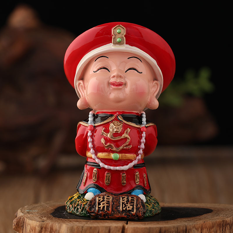 Beijing Featured Crafts Forbidden City Dolls Tourist Souvenirs Emperor Emperors Emperors Empress Little Clay People Small Pendulum Pieces Overseas Gifts-Taobao