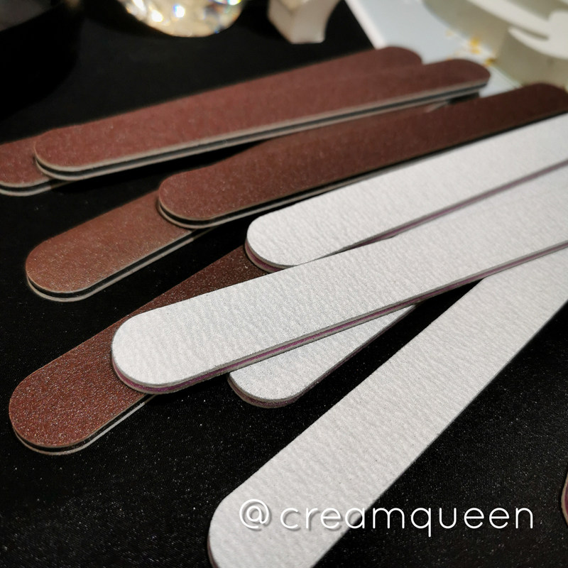 Drop glue works finished polished edge rubbing strip sandpaper DIY handmade cream queen washed EVA mirror polished strips