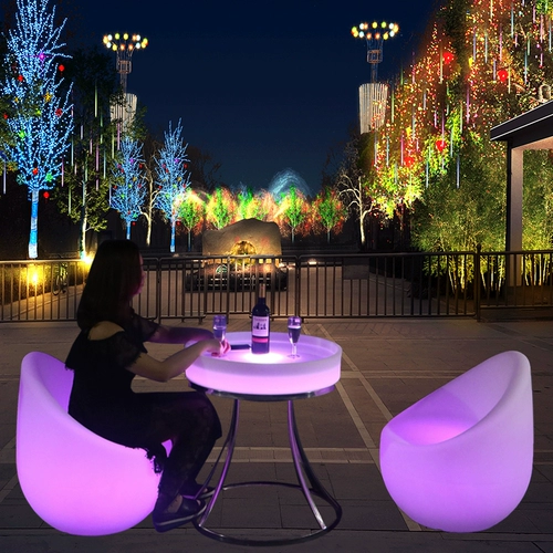 Столы и стулья со светодиодной барной подсветкой, креативный журнальный столик KTV, бокс для ночного клуба, барный стол, кофейня, бесплатная доставка