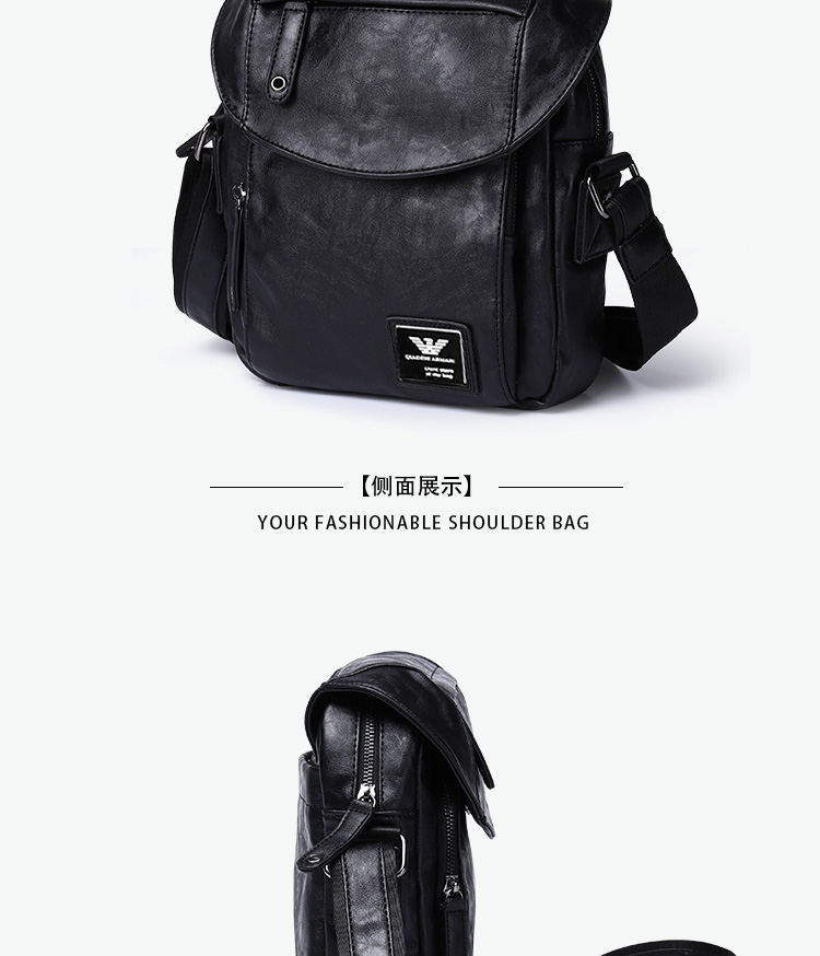 Qiaozhi Armani túi đeo vai nam túi xách nam Messenger phiên bản Hàn Quốc của túi giải trí xu hướng giới trẻ - Túi của con người túi nam đeo chéo