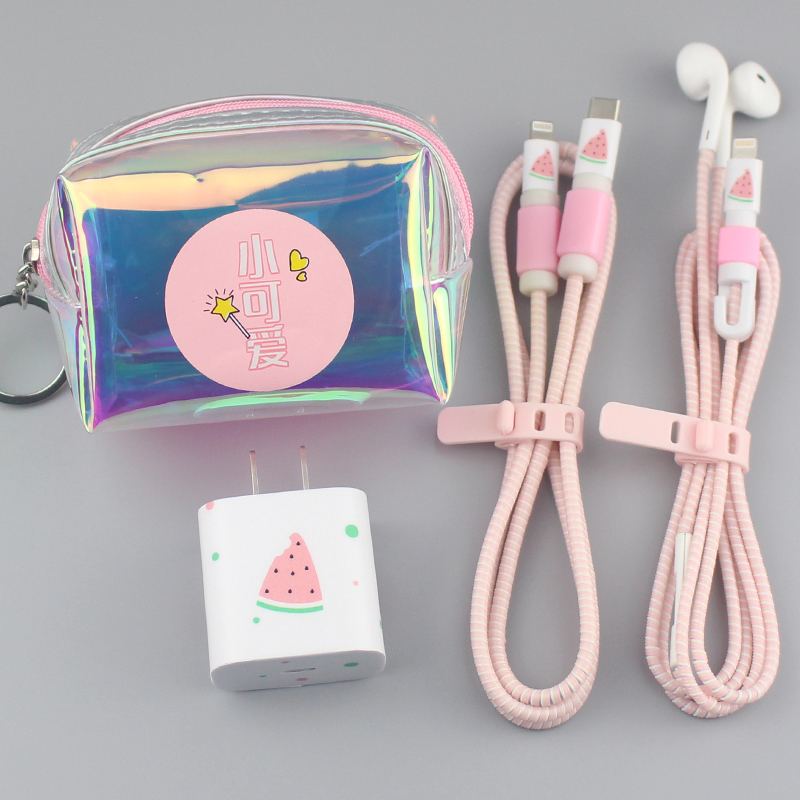 Apply Apple 11pro max data line protective sleeve iphone11pro headphone winding wire charger sticker