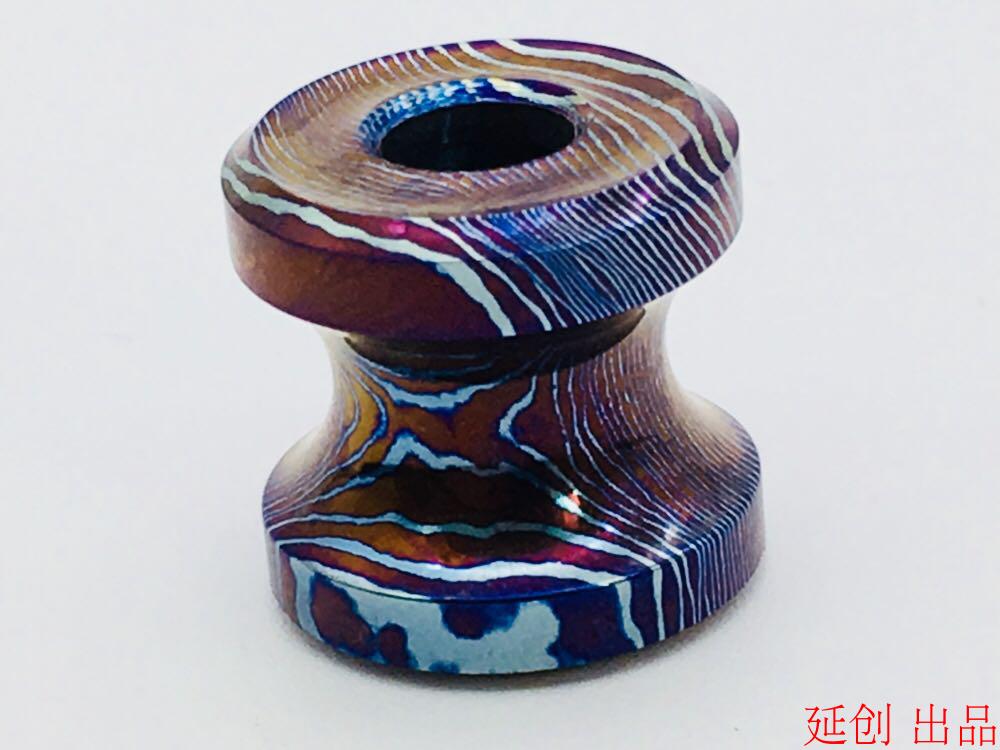 New Titanium Alloy Damascus Keychain Pendant Mobile Phone Pendant Knife Pendant Bag Pendant Necklace Pendant EDC Pendant