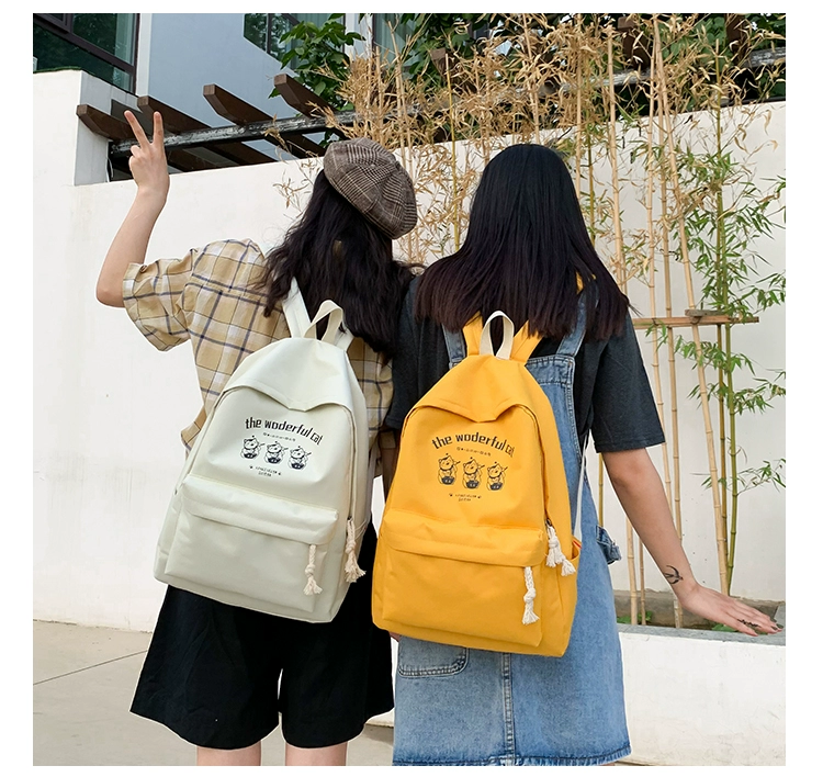 Ba lô nữ 2019 phiên bản mới của Hàn Quốc Harajuku ulzzang đơn giản trong khuôn viên trường trung học hoang dã - Ba lô