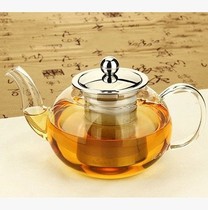 High temperature resistant glass teapot filter Stainless steel Teapot Black tea flower teapot set Tea maker