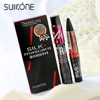 Bộ đôi mascara ghép lụa Sukarna / SUIKONE dày không thấm nước kéo dài không nở B120 # - Kem Mascara / Revitalash mascara 2 đầu