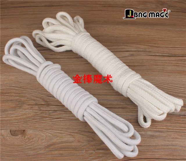 Ma thuật cung cấp dây mềm Dày 1cm Dây trắng đeo Năm bông hoa bị trói Người bị trói để trốn Ma thuật? - Sản phẩm Đảng / Magic / Hiệu suất