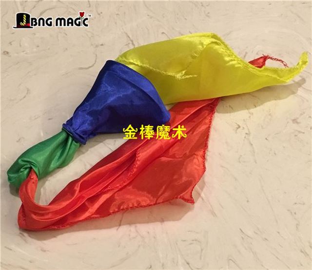 Đồ dùng ma thuật Chiếc khăn bốn màu Chiếc khăn lụa có dễ học Đạo cụ ma thuật Đồ chơi ma thuật Bàn sân khấu? - Sản phẩm Đảng / Magic / Hiệu suất