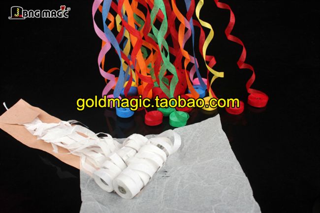 Ma thuật cung cấp nhện tơ tay ném ruy băng màu trắng sáng không khí sân khấu đạo cụ ma thuật? - Sản phẩm Đảng / Magic / Hiệu suất