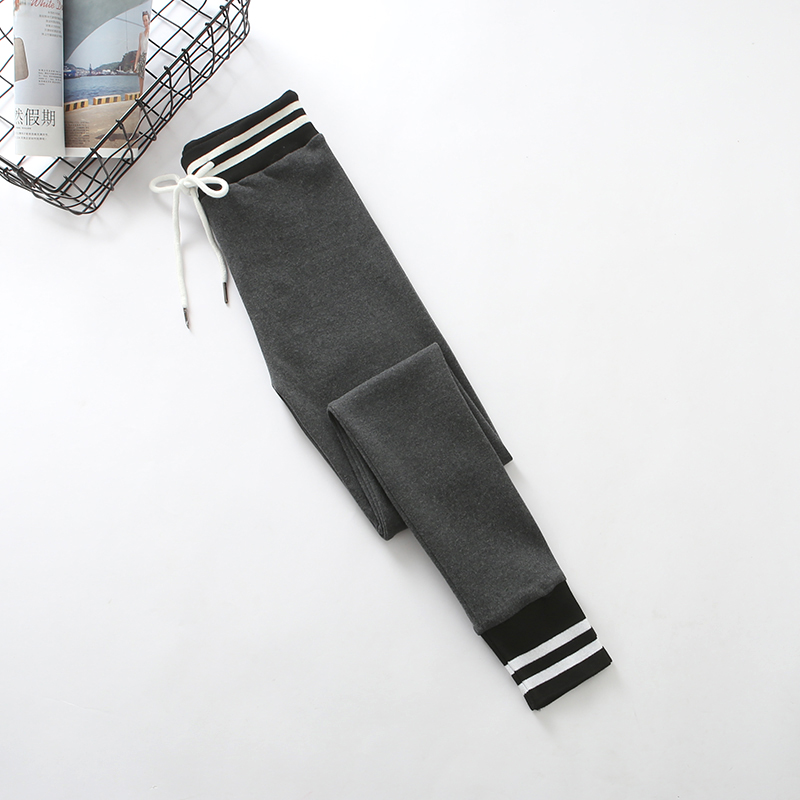 Mùa thu và mùa đông ren chân di chuyển xà cạp phụ nữ mặc quần cotton dày cộng với quần nhung cao eo là quần chân mỏng quần nữ đẹp