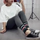 Quần legging thể thao sọc hàn quốc mùa thu nữ không có sợi cotton nhung Chân co giãn để mặc quần dài quần đùi nữ