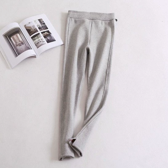 Mùa xuân và mùa thu cotton chia ngã ba quần legging thể thao phụ nữ mặc quần mỏng màu đen là quần thun co giãn mỏng quần legging